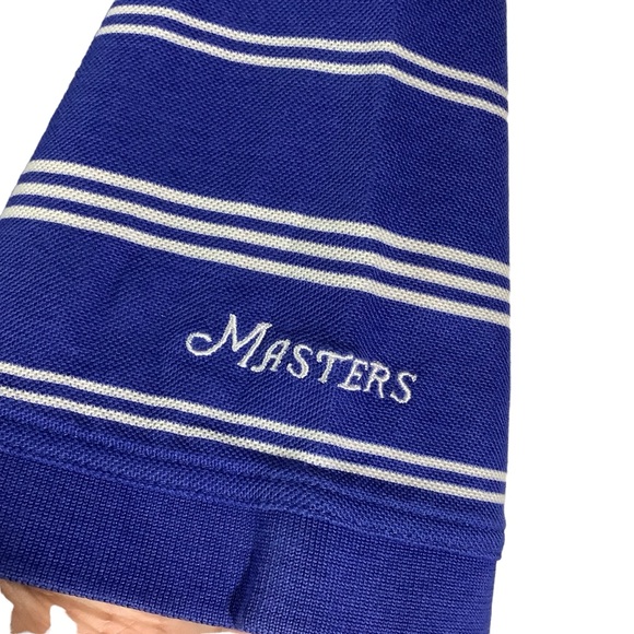 Masters Collection 60’s 2-Ply Mercerized Cotton Polo Shirt Stripes Golf - Picture 5 of 11